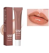 Easilydays Lip Butter Balm, Caramel Brown Lip Butter Gloss Hydrating & Shine Lip Glow Sheer Tinte...