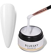 BLUESKY Builder Nail Gel, Nail Strengthener white Colors with 30ml Builder Nail Gel for Nail Exte...