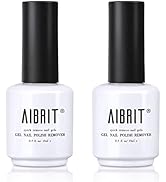 Gel Nail Polish Remover, AIBRIT 2 Pack Gel Polish Remover for Nails, Remove Soak off Gel Polish a...
