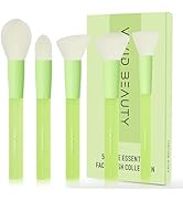 Vivid Beauty 5pcs Face Makeup Brushes Set, Vegan Soft Bristles for Flawless Complexion - Blush, F...