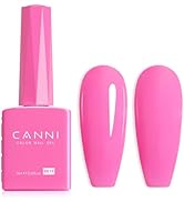 CANNI Pink Gel Nail Polish, 1Pcs Barbie Pink Gel Polish Baby Pink Color Nail Polish Gel High Glos...