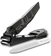 VANWIN Nail Clippers for Men, Fingernail Clipper Heavy Duty Sharp Nail Clippers with Catcher Nail...