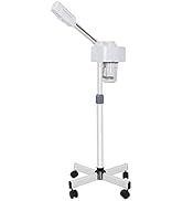 Professional Facial Steamer On Wheels Ionic Ozone Facial Steamer with Hot Mist Function Stand Fac...