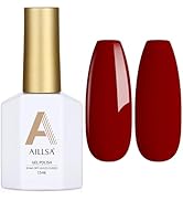 AILLSA Cherry Red Gel Nail Polish Burgundy Dark Gel Polish Blood Color Fall Winter Gel Polish Gar...