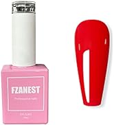 FZANEST 15ml Gel Nail Polish, Red Nail Gel Polish Fall Winter Color Soak Off UV LED Nail Art Star...