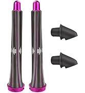 1 Pair 20mm/0.78 inch Long Hair Curling Barrels + 2 Upgraded Adapter Attachments for Dyson Supers...