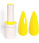 VENALISA Yellow Gel Nail Polish, 1 Pcs Bright Neon Yellow Gel Polish Color High Gloss Soak Off U ...