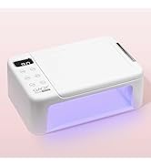 GAOY Professional Nail Curing Lamp for Salon, Mega UV LED Light for Gel Nails with Arm Rest and R...