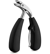 FVION Innovative Design Angled Head Toenail Clippers, Professional Ingrown Toe Nail Clippers for ...