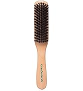 GranNaturals Boar Bristle Slick Back Hair Brush - Soft/Medium Smoothing Hairbrush to Style, Polis...