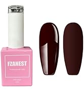 FZANEST Deep Red Gel Nail Polish,15ml Dark Cherry Red Gel Polish Color Soak Off UV LED Nail Gel P...