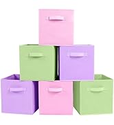 ShellKingdom Storage Bins, Foldable Fabric Storage Cubes And Cloth Storage Organizer Drawer For C...