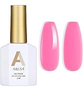 AILLSA Pink Gel Polish Bright Color Gel nail Polish Bubble Gum Pink Pastel Gel Nail Polish for Sp...