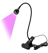 Layhou 3W Nail Glue Curing Lamp Portable Flexible LEDs Light Flexible Goose Neck Ultraviolet Lamp...