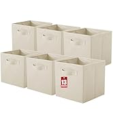 ShellKingdom Storage Bins, Foldable Fabric Storage Cubes And Cloth Storage Organizer Drawer For C...