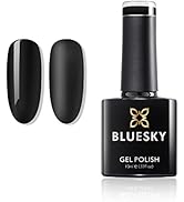 BLUESKY Black Gel Nail Polish Nail Salon Effect Fast Dry Gel Polish Cured by Nails Lamp for Nail ...