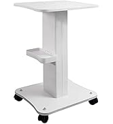 Kalolary Beauty Salon Trolley Cart, Aluminum Alloy Salon Spa Rolling Trolley Stand Mobile Cart wi...