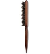 Boar & Nylon Bristle Teasing Brush -Teasing Comb with Rat Tail Pick for Hair Sectioning for Edge ...