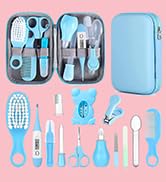 Baby Grooming Kit, Infant Safety Care Set with Hair Brush Comb Nail Clipper Nasal Aspirator,Baby ...