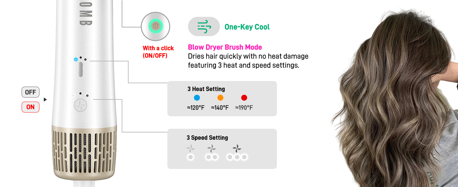blow dryer brush round brush hair dryer hot air brush styler and dryer hot-air hair brushes
