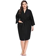 Salon Robes Smock for Clients, Hair Salon Client Gown Cape, Black