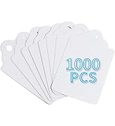 FEMELI Unstrung Marking Tags,1.75 x 1.1 Inches Price Tags,1000 Pcs White Merchandise Tags for Sale
