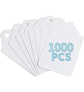 FEMELI Unstrung Marking Tags,1.75 x 1.1 Inches Price Tags,1000 Pcs White Merchandise Tags for Sale