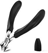 VANWIN Toe Nail Clippers for Thick Nails for Seniors, Wide Jaw Thick Toenail Clippers for Thick T...