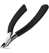 FVION Cuticle Trimmer – Professional Cuticle Nippers, Rubber Coated Handle Manicure Tools – Stain...