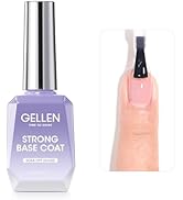 Gellen Gel Base Coat, 18ml Gel Polish Base Coat Soak Off U V Light Cured, Strong Base Coat Gel Na...