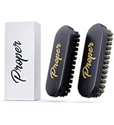 PROPER DETAILING CO. Horsehair Brush and Alcantara Brush | 2 Pack Leather Brush | Get Professiona...