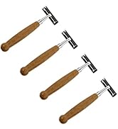 Hemoton 4pcs Bamboo Handle Razor Face Razors for Men Metal Shaver Shavers for Man Double Razor Di...