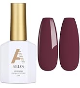 AILLSA Maroon Red Gel Nail Polish Burgundy Purple Gel Polish Wine Winter Gel Polish Dark Color Op...