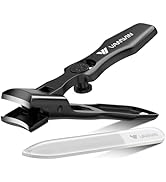 German Nail Clippers for Men Thick Nails, VANWIN Toenail Clippers for Seniors Large Wide Jaw Open...