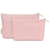 Wandering Nature Makeup Bag Small Cosmetic Bag for Purse 2 Pack Small Make Up Pouch Vegan Leather...