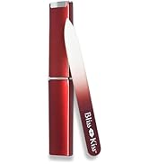Bliss Kiss Simply Czech Crystal Glass Nail File case and Sleeve | Small Nail File Gentle Nail Fil...