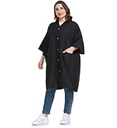 PERFEHAIR Salon Client Gown Capes - Plus Size Hair Coloring Wrap Kimono Style for Women & Men, Ha...