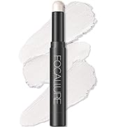 FOCALLURE Shimmer and Matte Cream Eyeshadow Stick,Smooth Brilliant Eye Brightener Pencil,High Pig...