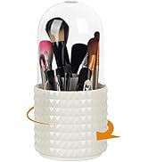 HSSPANFN Makeup Brush Holder Organizer -360° Rotating Multi-Functional Pen Holder for Desk,Multi-...