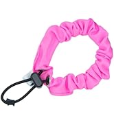 HAIRSTRONG Hair Scrunchie in Hot Pink, Cute Adjustable Running Scrunchie with Toggle, Pink Scrunc...