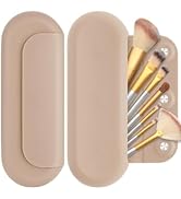 Duoffanny Silicone Makeup Bag with Inside Brush Cleaner,Travel Makeup Brush Holder, Magnetic Anti...