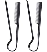 FRCOLOR 2pcs V-shaped Hair Clip Comb Hair Straightener Comb Straightening Comb for Hair Hairdress...
