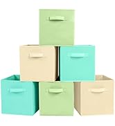 ShellKingdom Storage Bins, Foldable Fabric Storage Cubes And Cloth Storage Organizer Drawer For C...