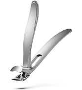 FERYES Angled Head Long Handled Toenail Clipper for Seniors - Large Wide Jaw Nail Clipper with Ca...