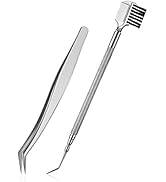 FVION Lash Lift Tool Kit - Eyelash Lifter, Lashes Comb and Eyelash Tweezer - Stainless Steel Eyel...