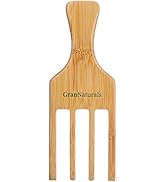 GranNaturals Hair Picks for Curly Hair - 4-Prong Wide-Toothed Comb Hair Pick for Fluffing Curls -...
