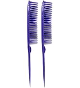Allegro Combs 60 Parting Three Row Combs Salon Hairstylist Hairdresser Detangle Combs For Natural...