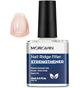 Morovan Nail Strengthener and Growth: Nail Polish Hardener for Damaged Nails Treatment Natural Ke...