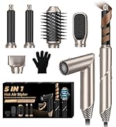 5 in 1 Blow Dryer Brush,Hair Dryer Brush with Detachable Air Styler,Negative Ionic Magic Hair Sty...