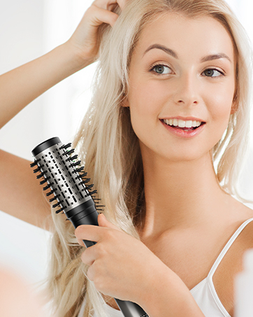 cepillo dyson para el cabello shark blowdryer shark flex style round brush hair dryer with curler